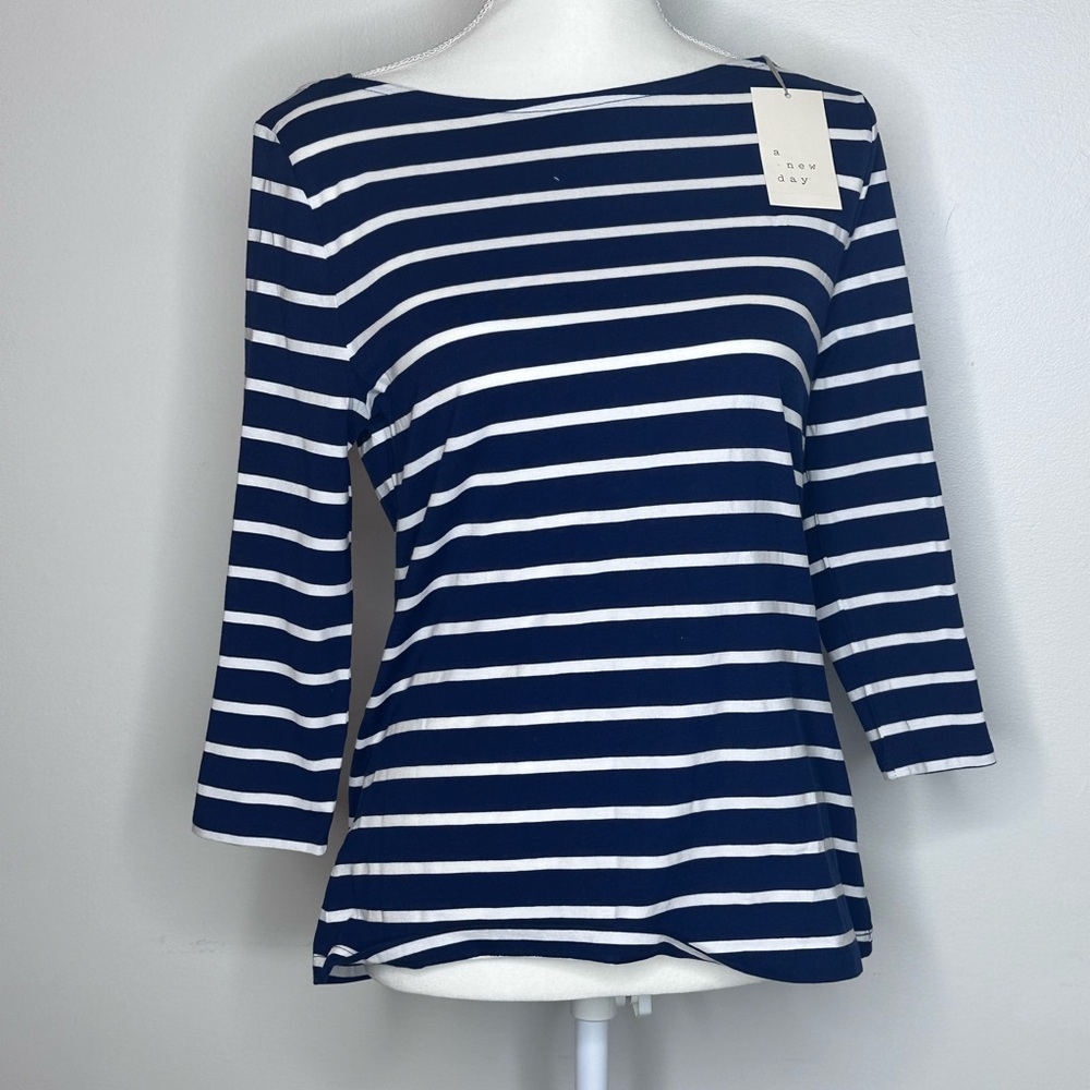Boatneck 3/4 sleeve shirt